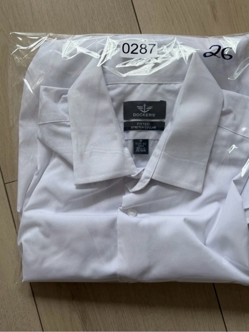 Dockers White Long-Sleeve Dress Shirt - Picture 11 of 11